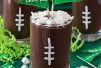 Football Field Pudding Cups
