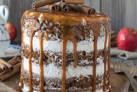 Harvest Apple Spice Cake with Golden Caramel Drizzle