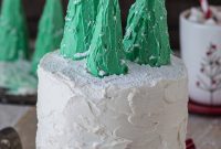 Frosted Gingerbread Forest Cake