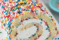 Colorful Confetti Cake Roll