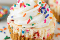 Festive Funfetti Cheesecake Bites