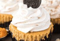 Spiced Mini Pumpkin Cheesecakes