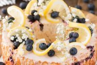 Airy Lemon Blueberry Dream Cake
