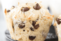 Tropical Coconut Chocolate Chip Muffins