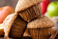 Golden Applesauce Muffins