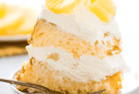 Golden Pineapple Cloud Cake
