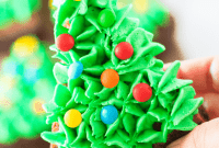 Decorated Christmas Tree Brownies