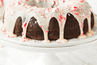 Festive Peppermint Chocolate Bundt