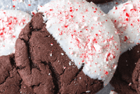 Chocolate Candy Cane Crunch Cookies