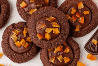 Zesty Chocolate Thumbprint Cookies