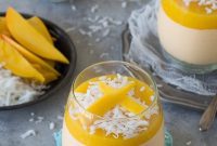 Tropical Mango Coconut Cheesecake Jars