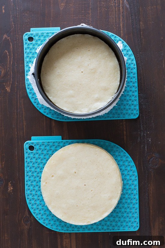 Perfectly baked, flat, and even cake layers