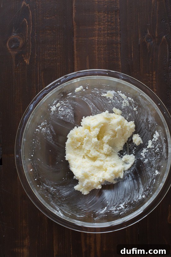 Perfectly creamed butter and sugar for cake batter