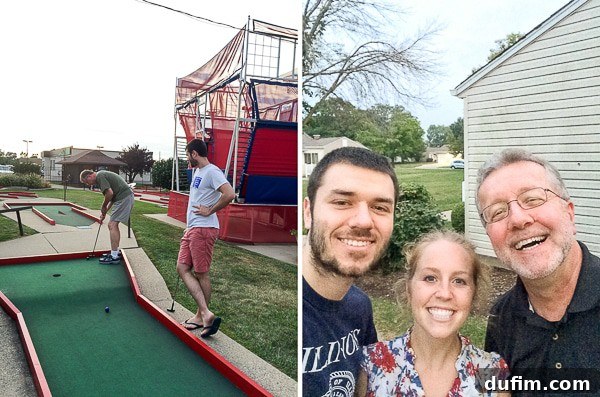 Beyond the Kitchen Walls: Summer 2015 10 Enjoying a fun game of putt-putt golf with family, close-up of a noisy cicada on a tree