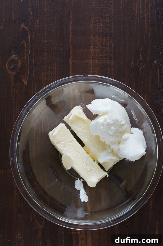 Step 1: Combine butter and shortening for buttercream