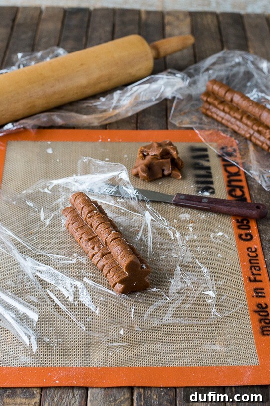 Gingerbread Spice Ready-Slice Cookies 8 Arranging and chilling gingerbread men cut-outs for Slice N’ Bake Cookies.