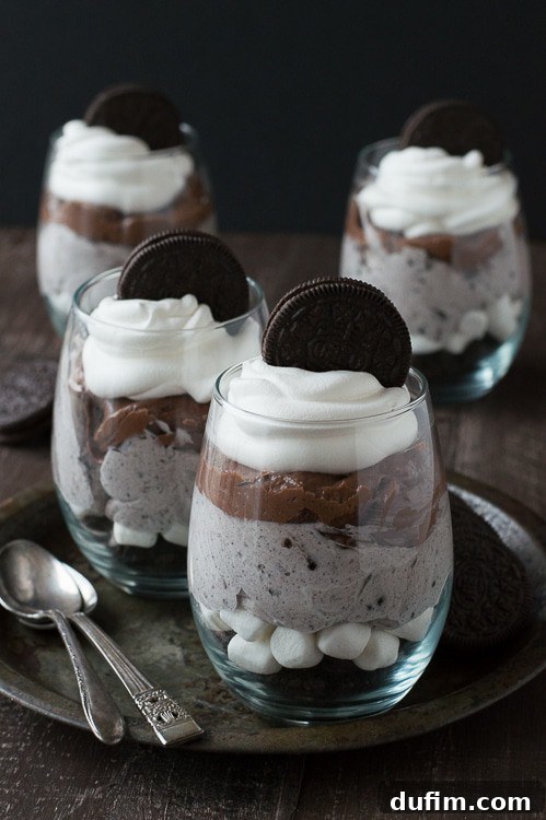 The Flavors That Defined 2015 9 Layered Over the Top Chocolate Cheesecake Oreo Parfait, rich and indulgent