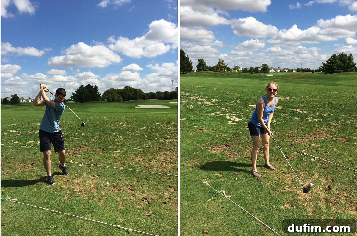 Our First Golf Driving Range Experience