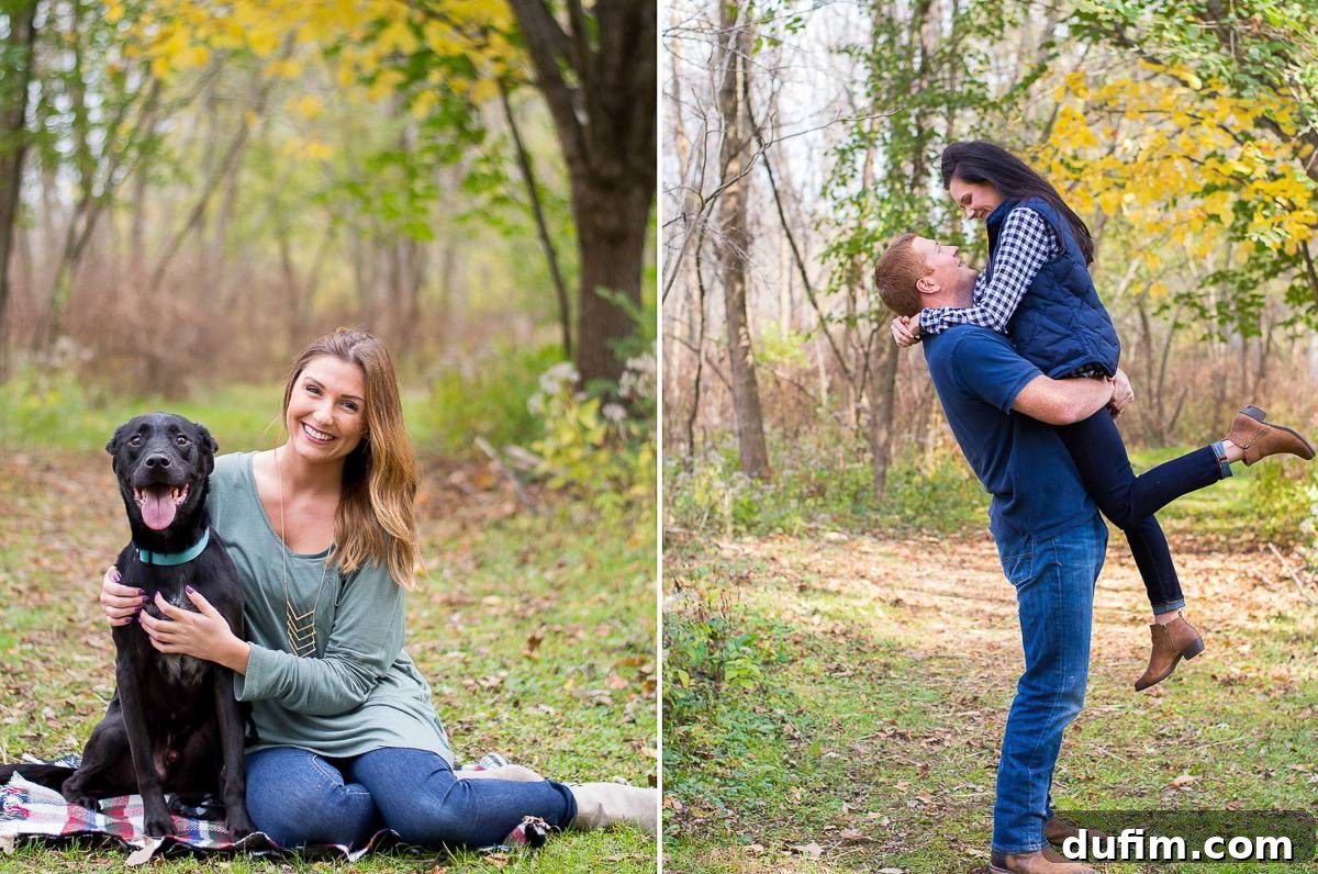 October 2016 Beyond the Kitchen 15 Jessica and her uber-adorable and incredibly photogenic dog Dexter posing gracefully for a fall photo session amidst autumn leaves