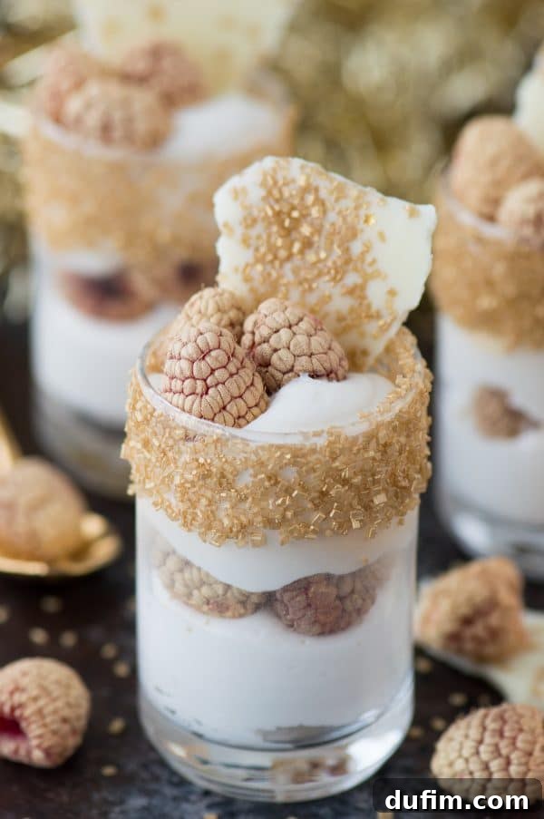 Decadent White Chocolate Raspberry Mousse 5 Ingredients laid out on a table for making white chocolate raspberry mousse, including heavy cream, chocolate chips, and creamer.