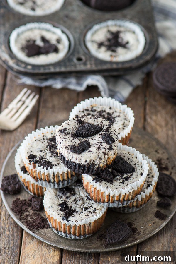 Delicious Mini Oreo Cheesecakes, perfect for parties
