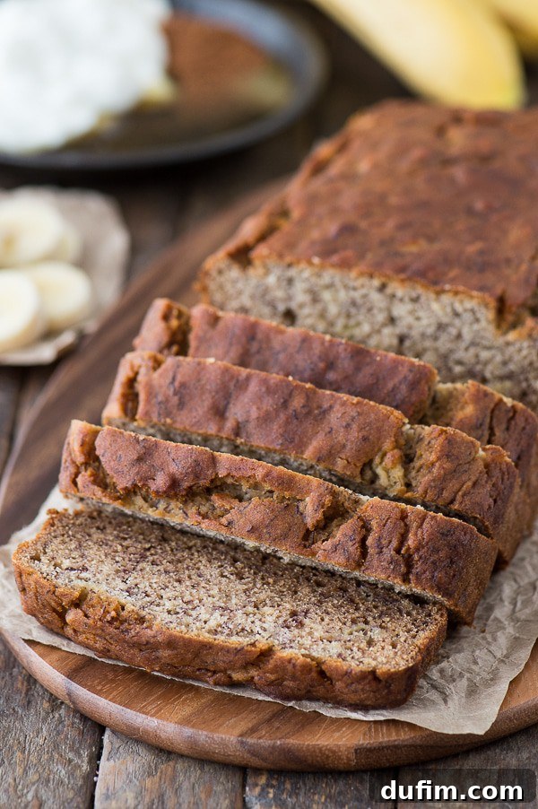 Healthier Banana Bread, a low-calorie comfort food