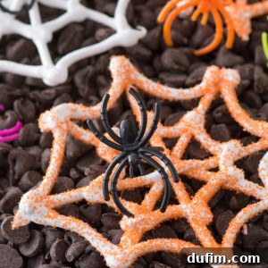 Spider Web Meringues