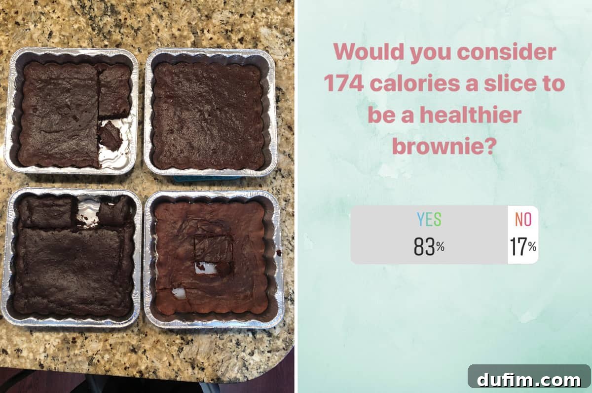 Various batches of brownies being tested on a kitchen counter, showing the process of recipe development.