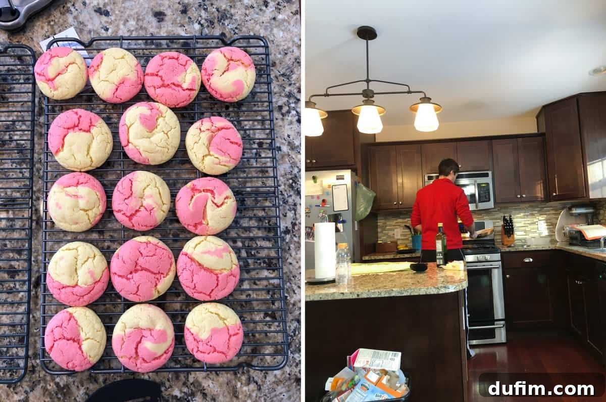 February's Off-Menu Moments 4 Close-up of strawberry lemonade cookies with icing