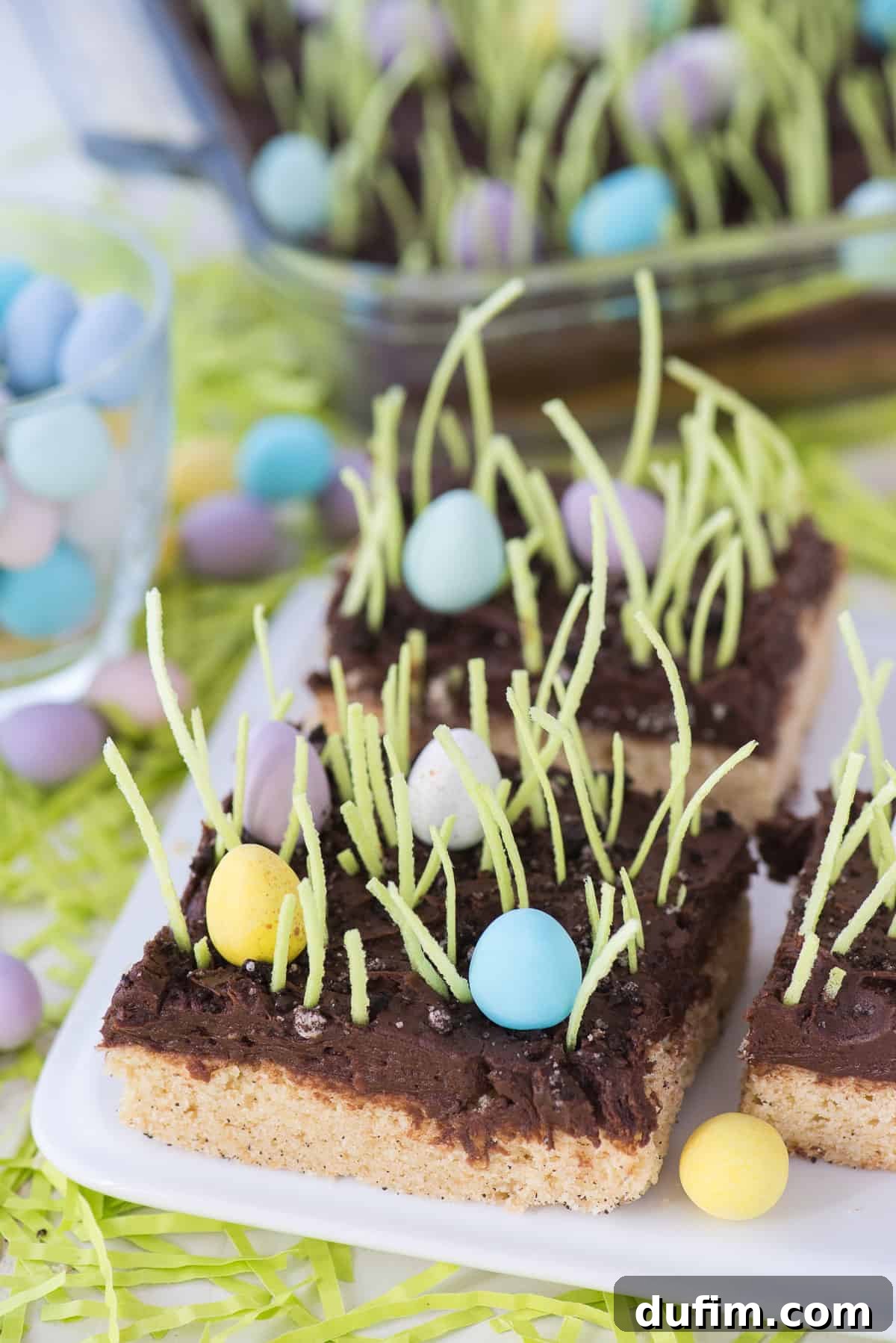 Egg Hunt Sugar Cookie Bars are a fun Easter dessert recipe to make with your kids!