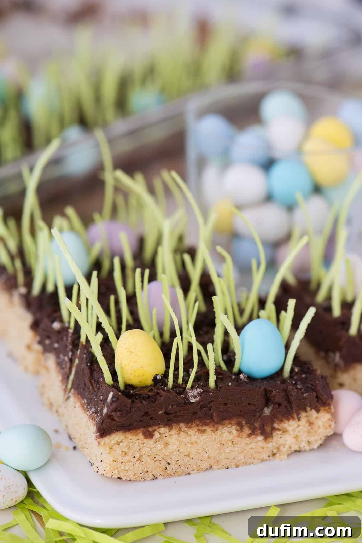 Egg Hunt Sugar Cookie Bars are a fun Easter dessert recipe to make with your kids!