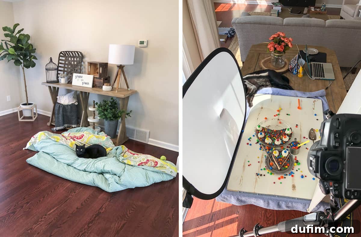Beyond the Burner: April 5 Salsa the cat relaxing in a cozy spot, and a no-bake M&M pie