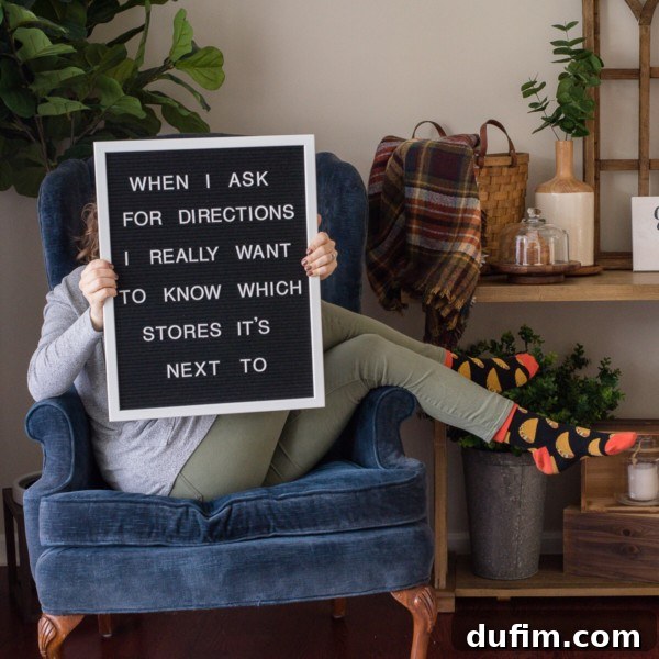 Letterboard quote for October: 'Sweater Weather is Better Weather'