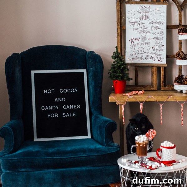 Christmas letterboard quote: 'The best way to spread Christmas cheer is singing loud for all to hear'