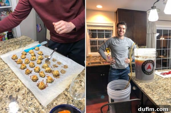 A hearty bowl of homemade Italian wedding soup with gluten-free chicken meatballs, expertly prepared by Ryan.