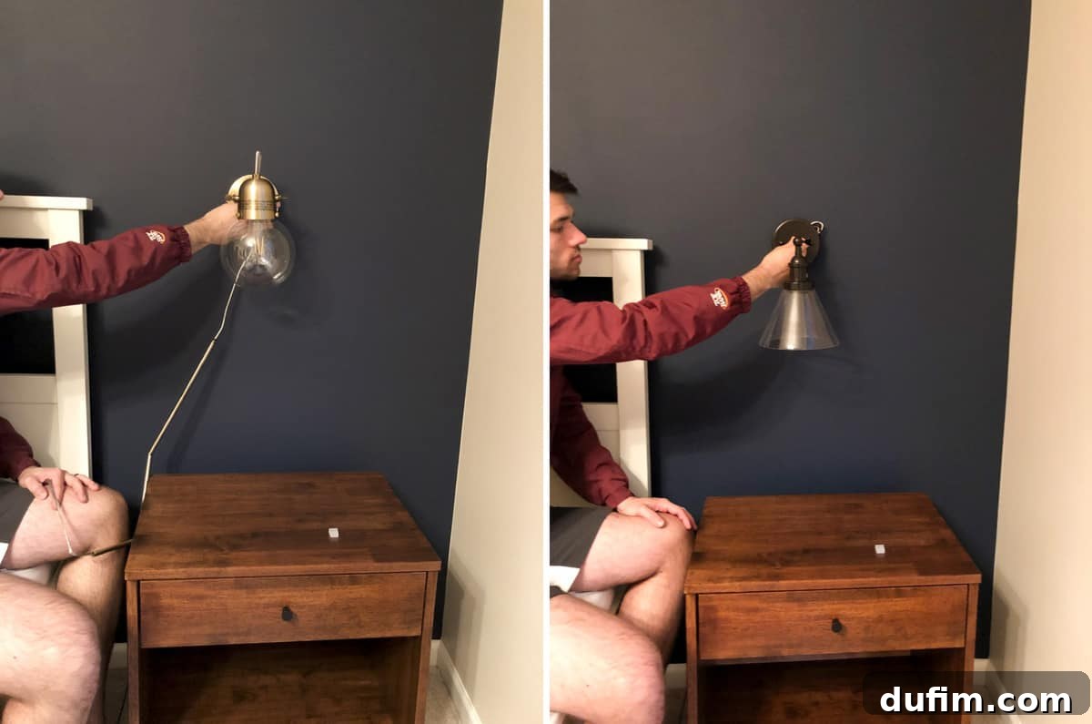 Beyond the Kitchen: September 2019 9 A breathtakingly colorful sunrise viewed from indoors, contrasting with a newly assembled bedroom nightstand ready for decor.