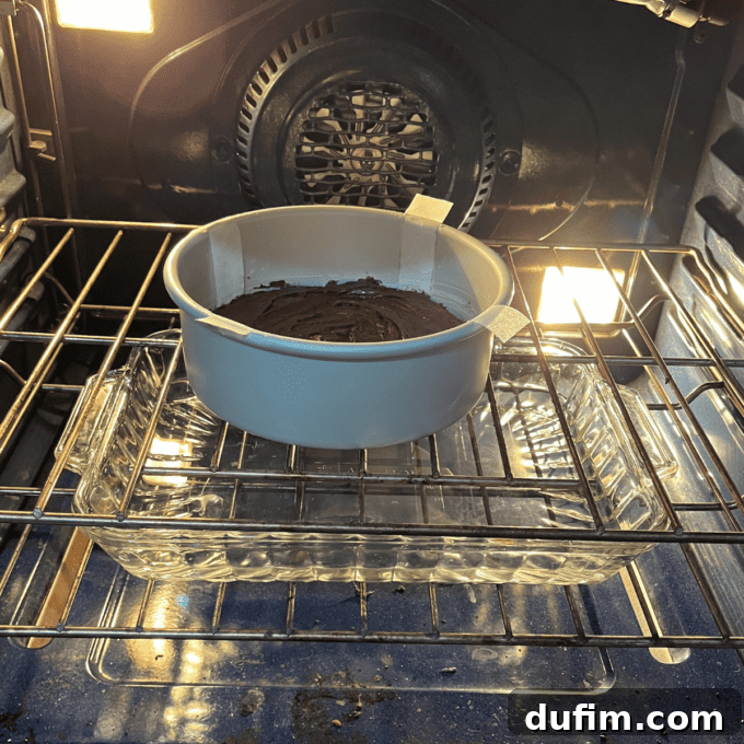 Decadent Flourless Chocolate Cake 16 A perfectly cooled flourless chocolate cake ready for topping.