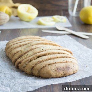 Golden Lemon Poppy Seed Biscotti arranged beautifully, ready to be enjoyed.