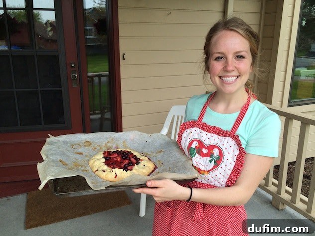 Homemade triple berry pie, rustic and fresh out of the pan, made for family