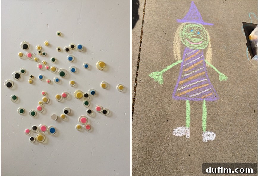Halloween Crafts and Creative Play with Kids - Monsters and Drawings