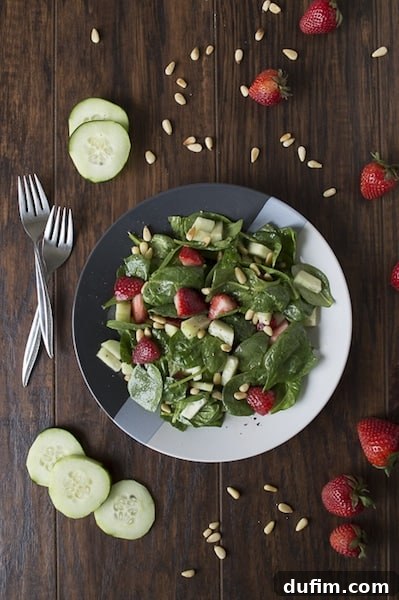 2014's Best Bites & December's Behind-the-Scenes 14 Spinach Salad with Strawberries and Roasted Pine Nuts