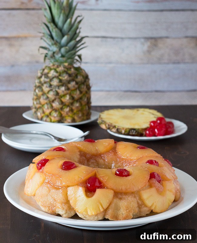 Delicious Pineapple Upside Down Monkey Bread, a creative twist on a classic dessert.