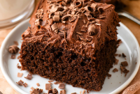 Decadent Homemade 9×13 Chocolate Cake