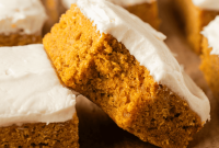Chewy Pumpkin Spice Bars with Cream Cheese Frosting